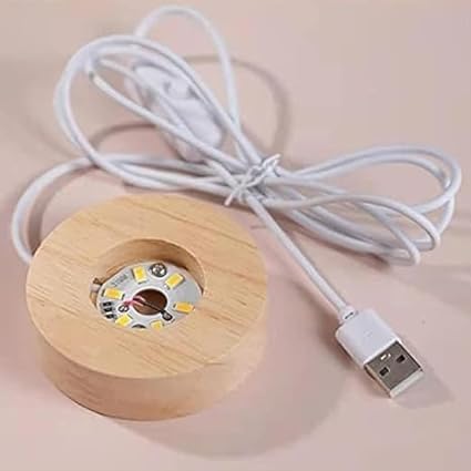 3D Crystal Ball Solar System LED Light