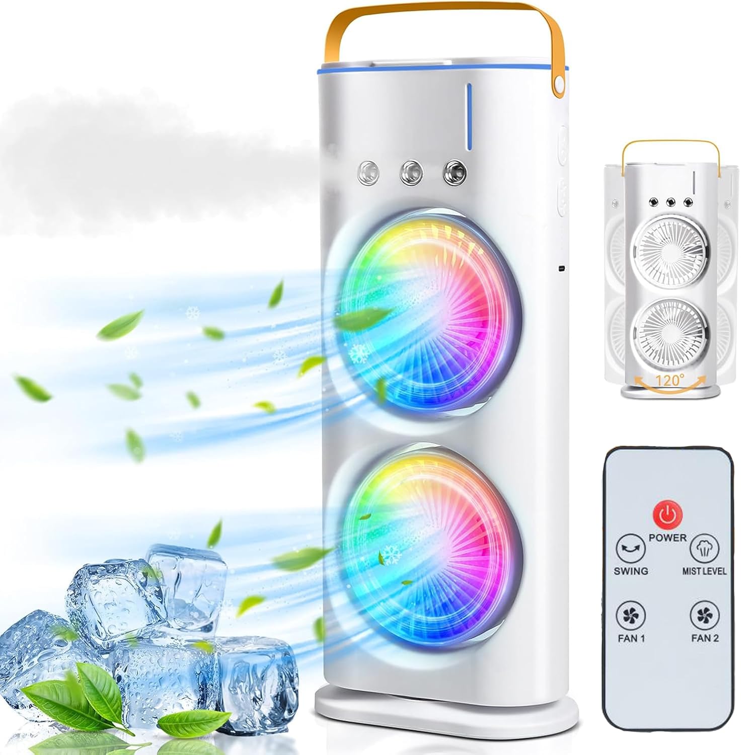 Double Ended Mist Spray Fan