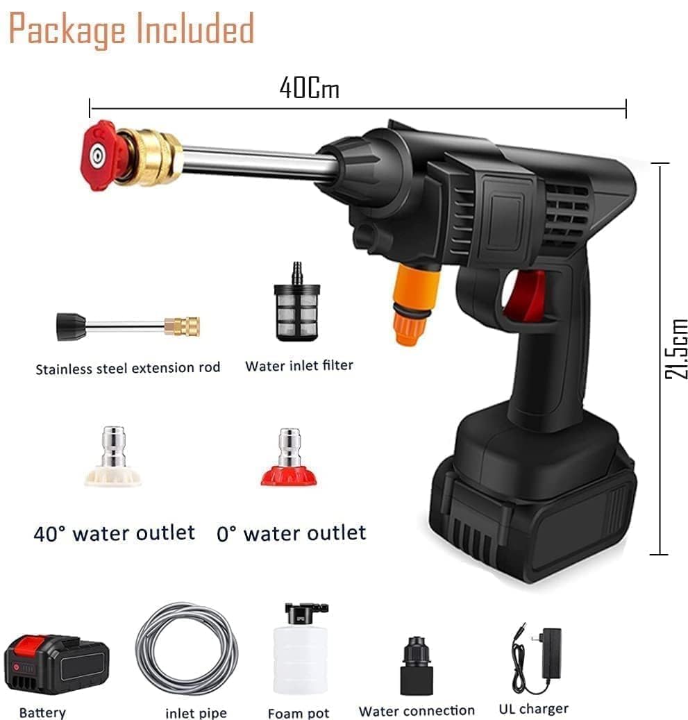 Portable Wireless Pressure Washer Gun 48V