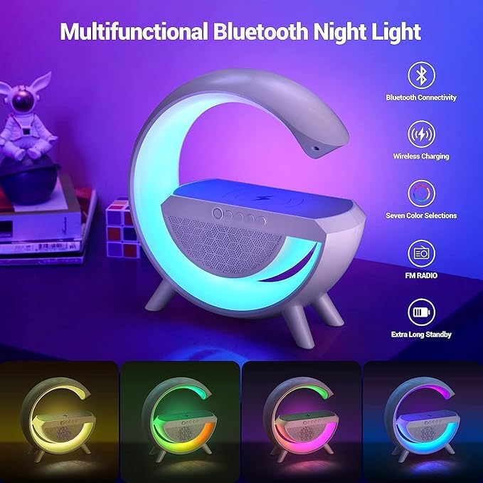 G-Shape Speaker Lamp – 3 in 1 Night Light Bluetooth Speakers