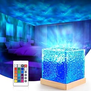 Lights Lamp Romantic Warm Ocean Wave Night Light for Bedroom.