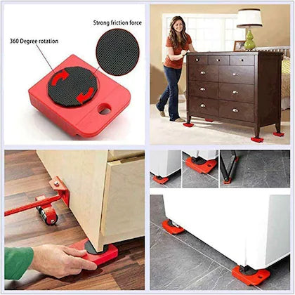 Furniture Lifter – Heavy Duty Furniture Moving Tool Set with Wheel Pads