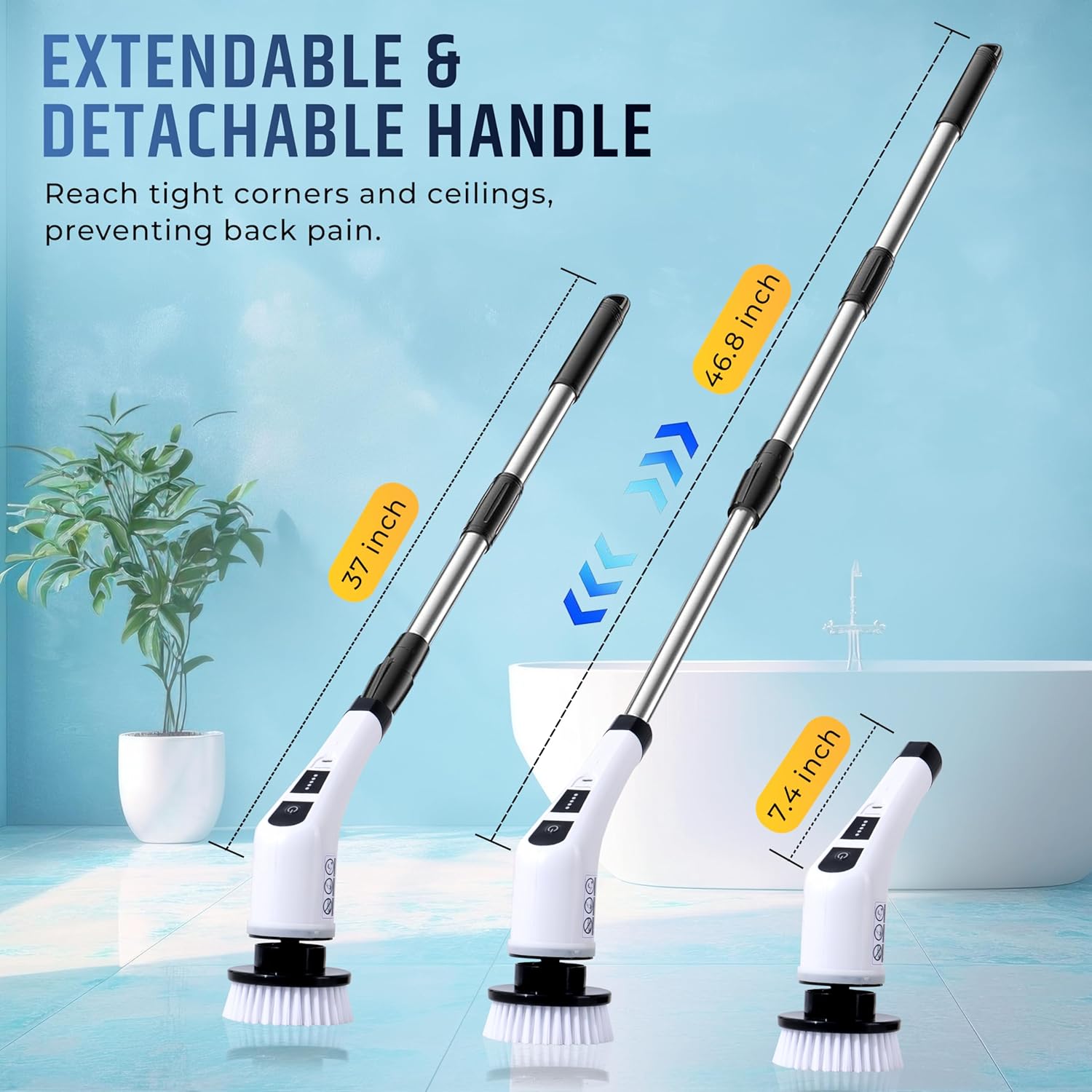 9-in-1 Electric Cleaning Brush – Multi-Surface Power Scrubber with Dual Speeds.