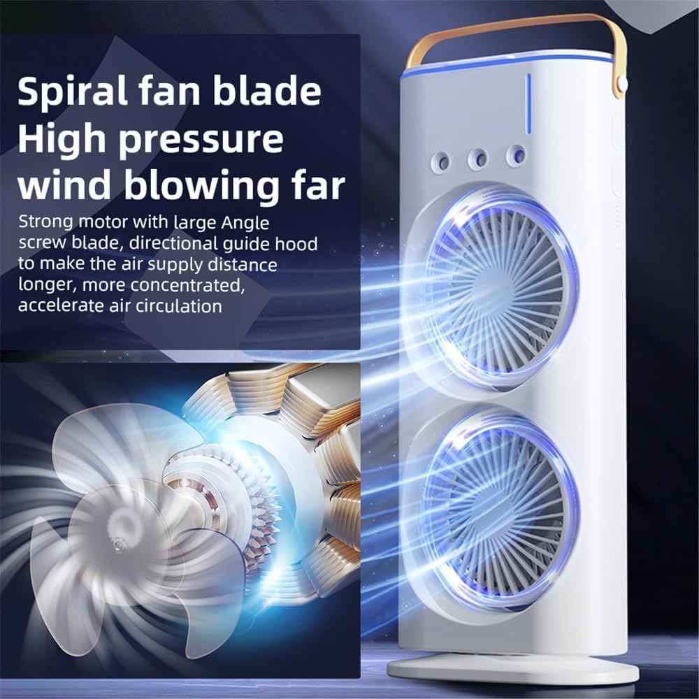 Double Ended Mist Spray Fan
