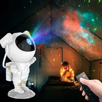 Astronaut Galaxy Projector with Remote Control – 360° Adjustable Timer Kids Astronaut Nebula Night Light.
