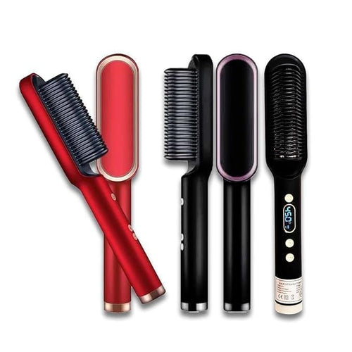 3-in-1 Hair Styler Comb – Electric Hair Styling Tool for Curling.