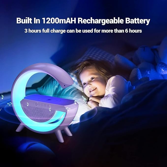 G-Shape Speaker Lamp – 3 in 1 Night Light Bluetooth Speakers