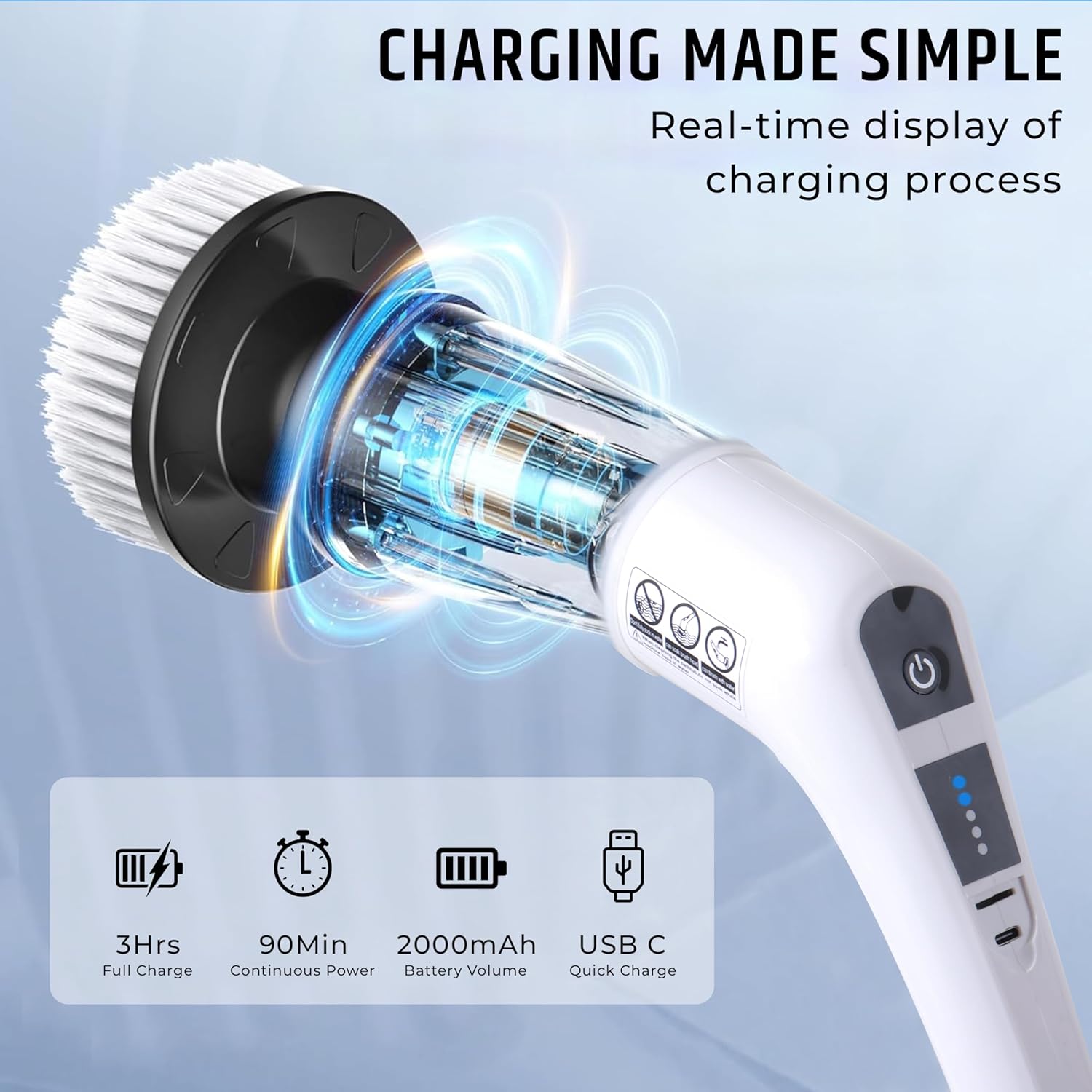 9-in-1 Electric Cleaning Brush – Multi-Surface Power Scrubber with Dual Speeds.