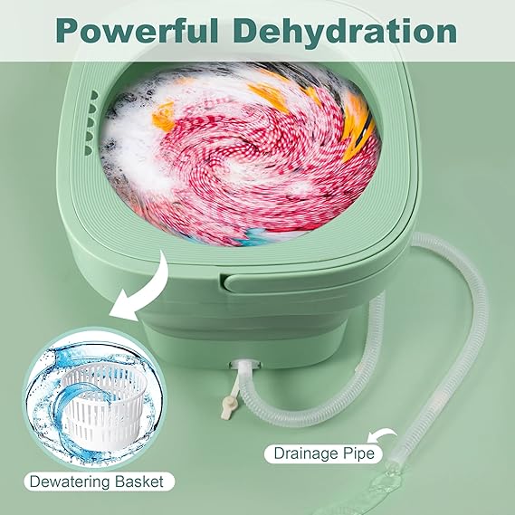 Portable Washing Machine -  Mini Foldable Washer.