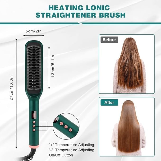 3-in-1 Hair Styler Comb – Electric Hair Styling Tool for Curling.