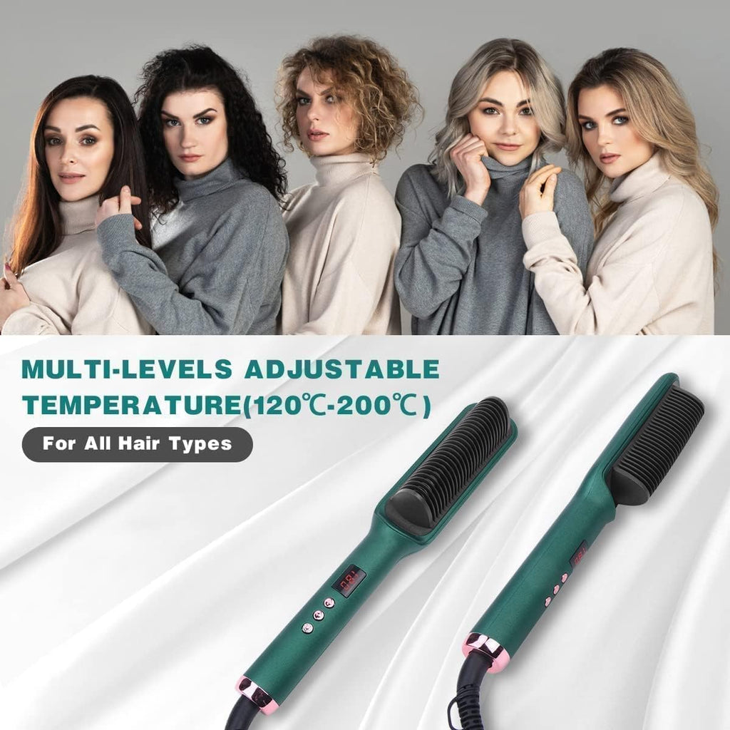 3-in-1 Hair Styler Comb – Electric Hair Styling Tool for Curling.