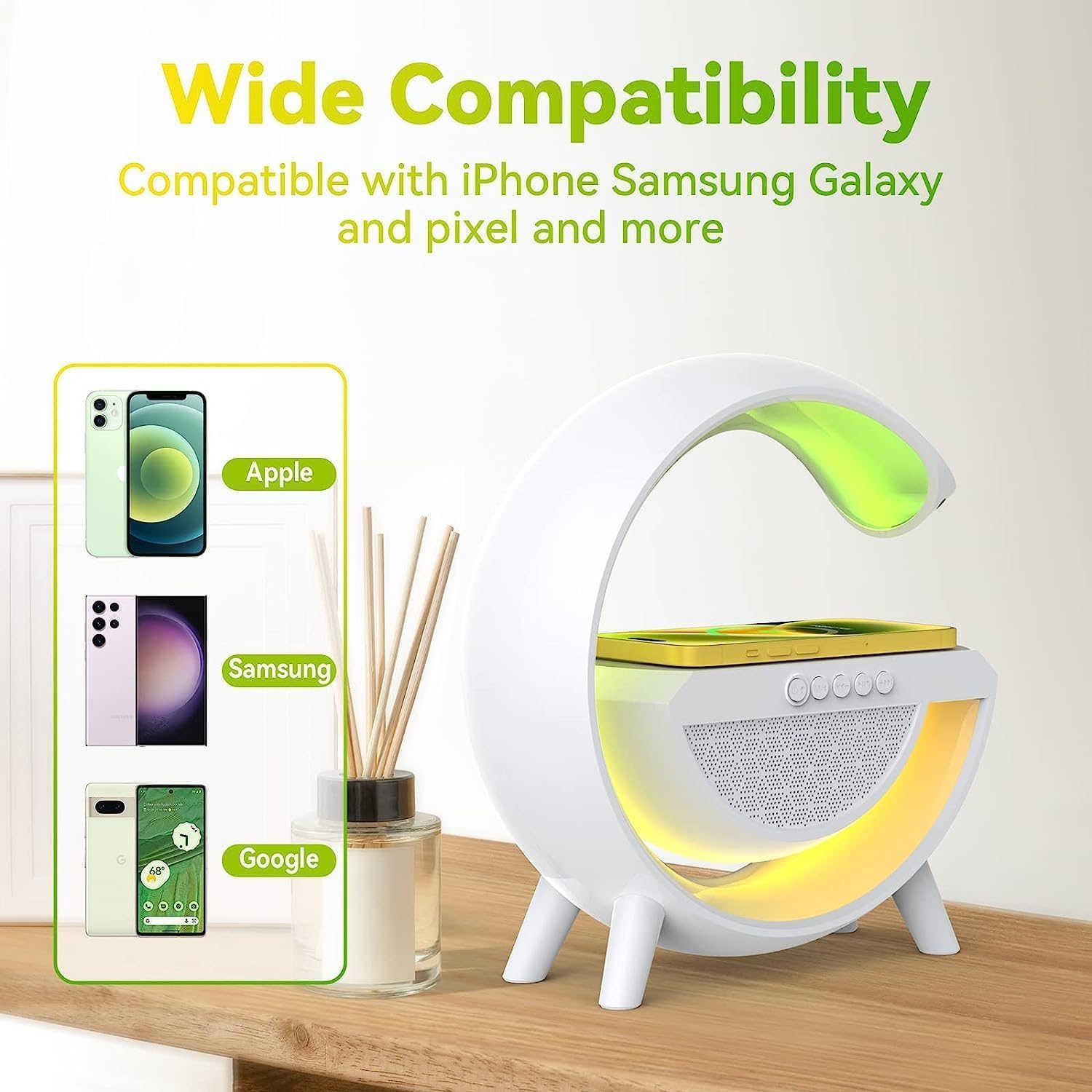 G-Shape Speaker Lamp – 3 in 1 Night Light Bluetooth Speakers