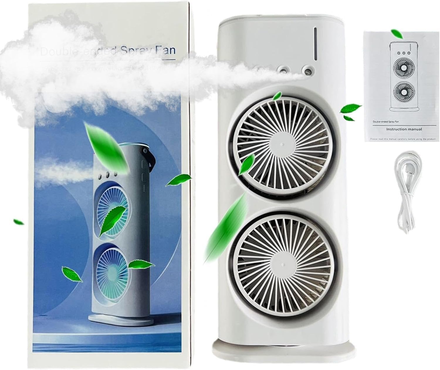 Double Ended Mist Spray Fan
