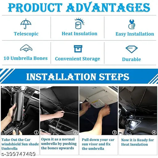 Car Sunshade Windshield Umbrella.
