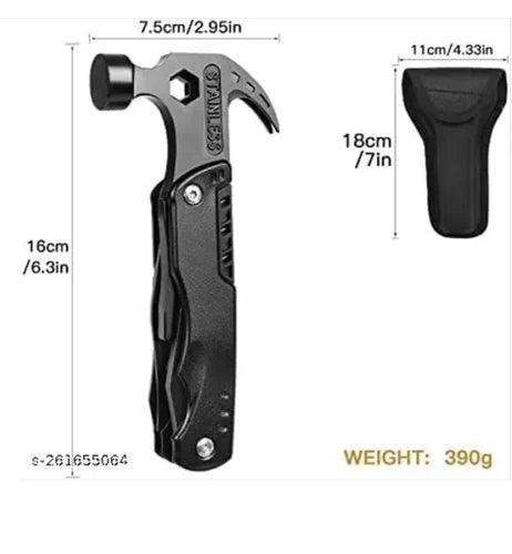 12 in 1 Multi Tool Hammer Multitool Camping Accessories for Hunting Hiking Outdoor Fishing – Pocket Camping Gear Survival Gear and Equipment Military Gear Survival Tools Gadgets Gifts for Men