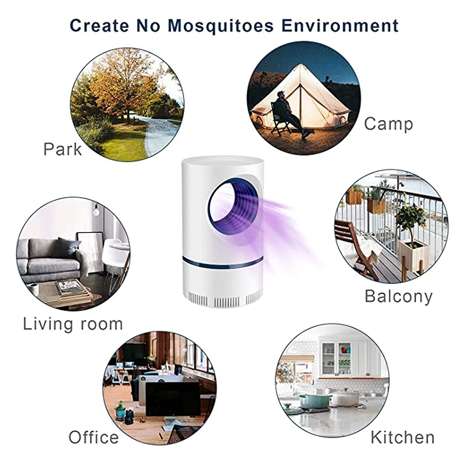 Eco-Friendly Electronic LED Mosquito Killer Machine Trap Lamp.