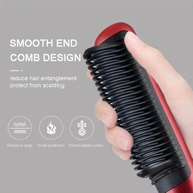 3-in-1 Hair Styler Comb – Electric Hair Styling Tool for Curling.
