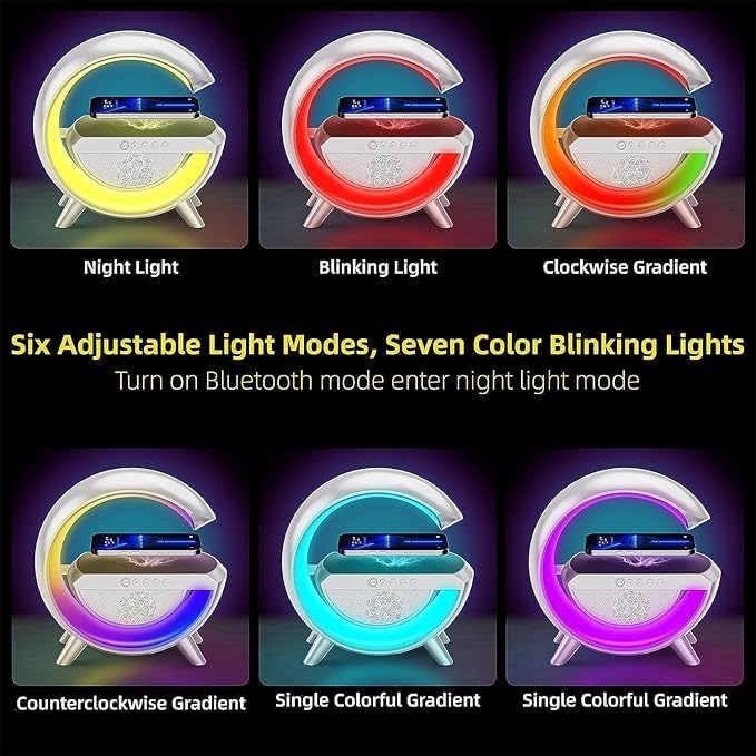 G-Shape Speaker Lamp – 3 in 1 Night Light Bluetooth Speakers
